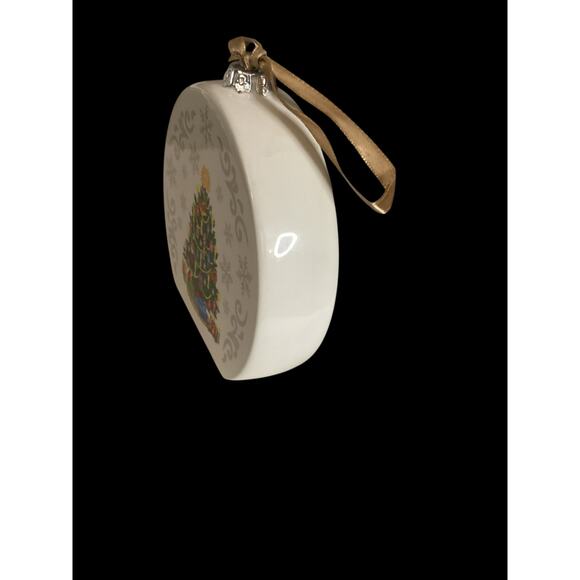 Temptations Christmas Ornament with Recipe, Ceramic Hand Painted Tree Design - Picture 5 of 7